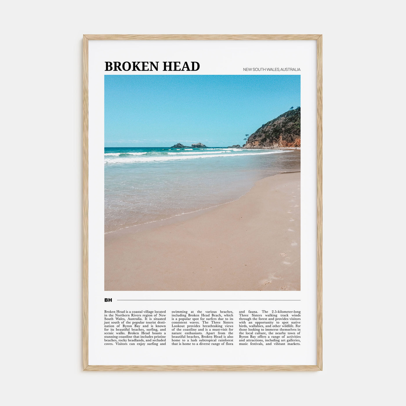 Broken Head Travel Color Poster