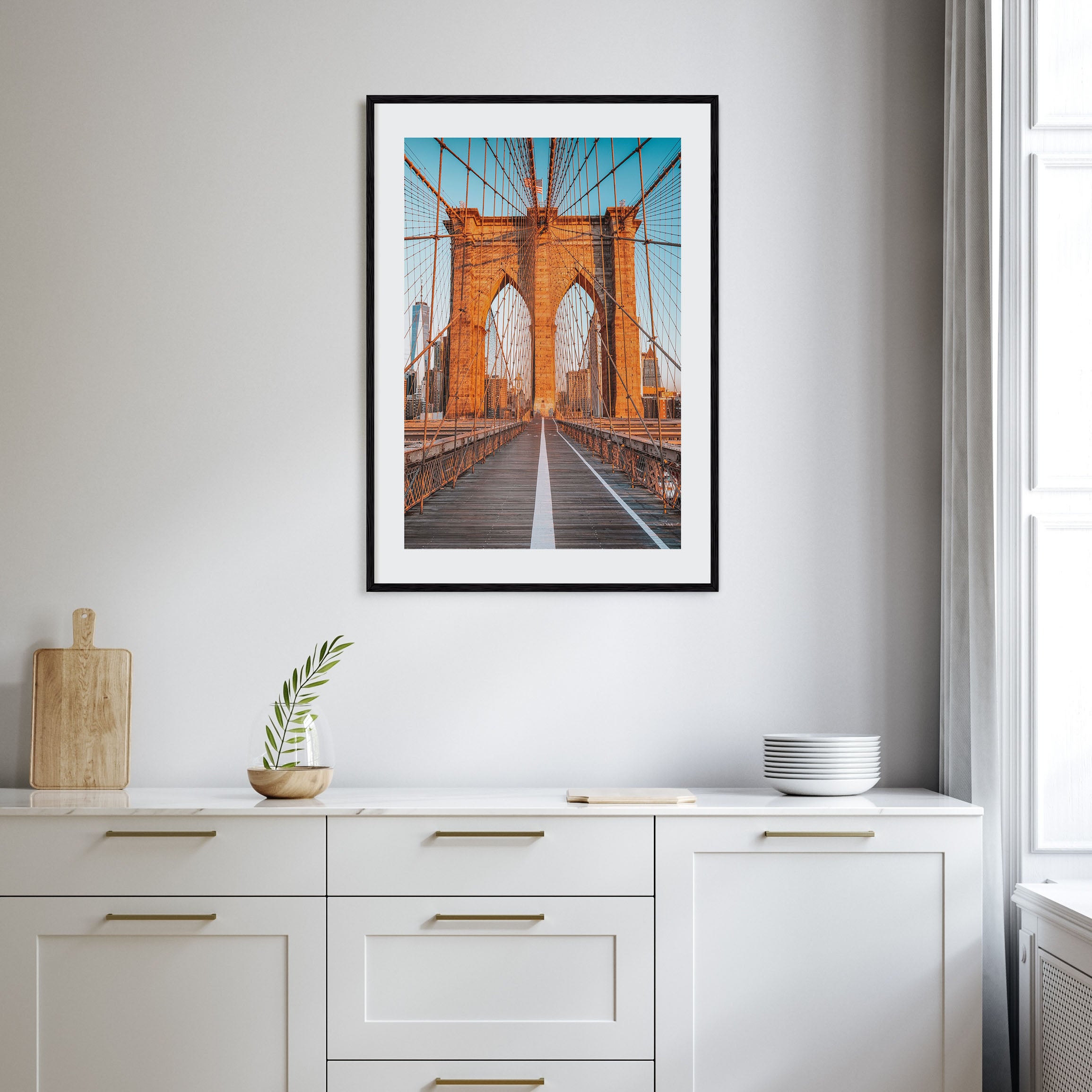 Brooklyn Bridge Photo Color No 1 Poster