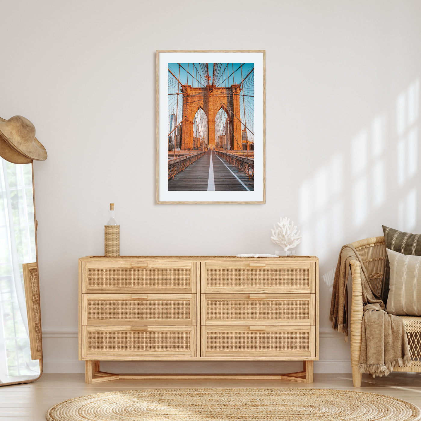 Brooklyn Bridge Photo Color No 1 Poster