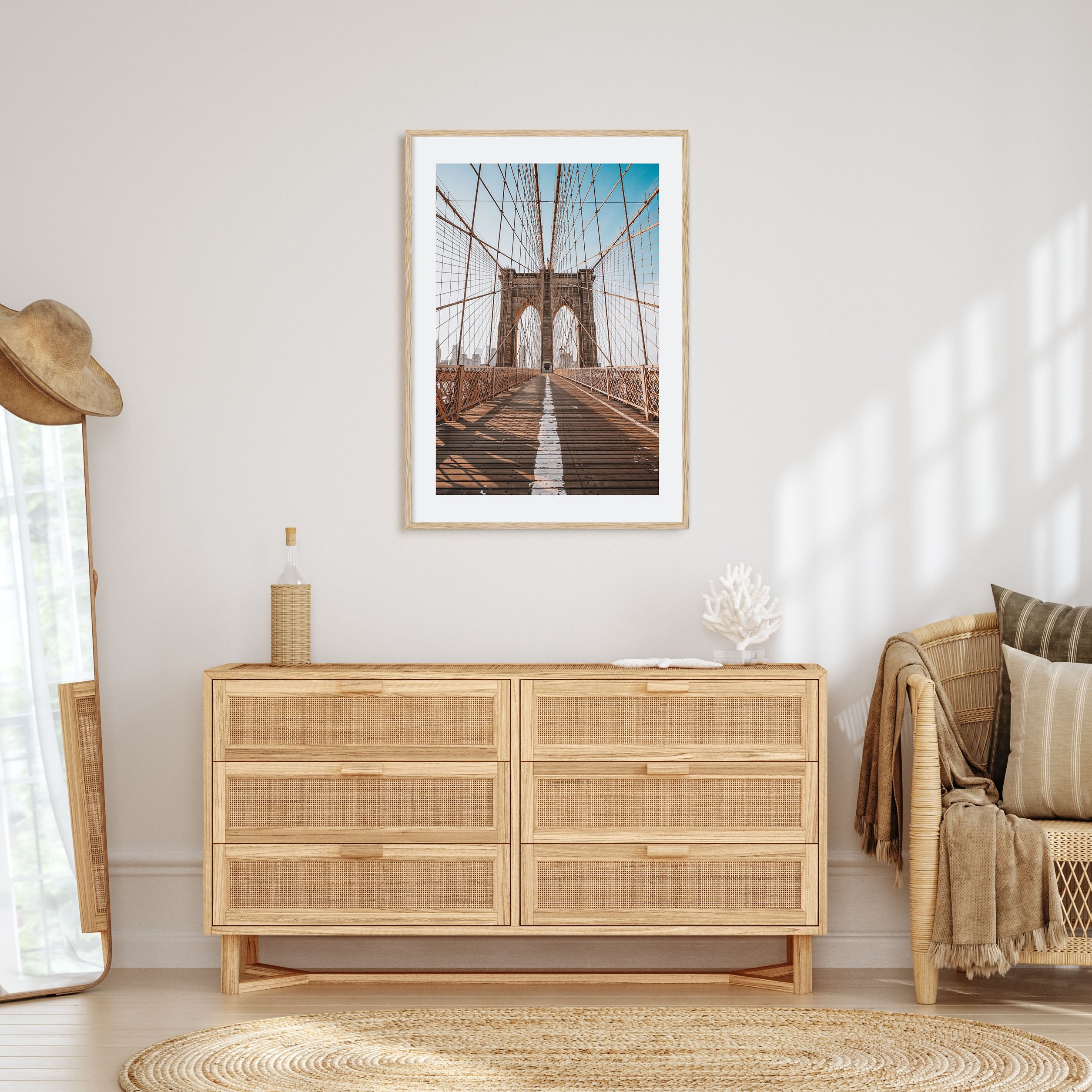 Brooklyn Bridge Photo Color No 2 Poster