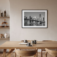 Brooklyn Landscape B&W Poster
