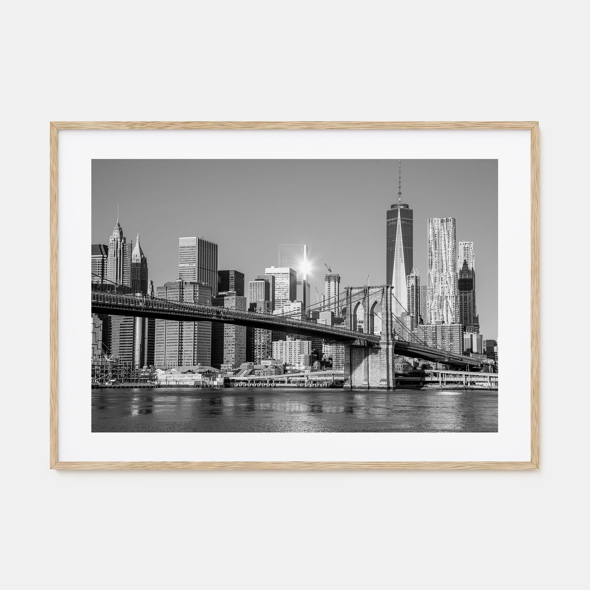Brooklyn Landscape B&W Poster