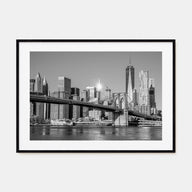 Brooklyn Landscape B&W Poster
