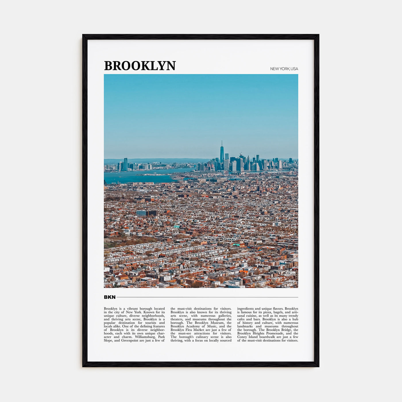 Brooklyn Travel Color No 2 Poster