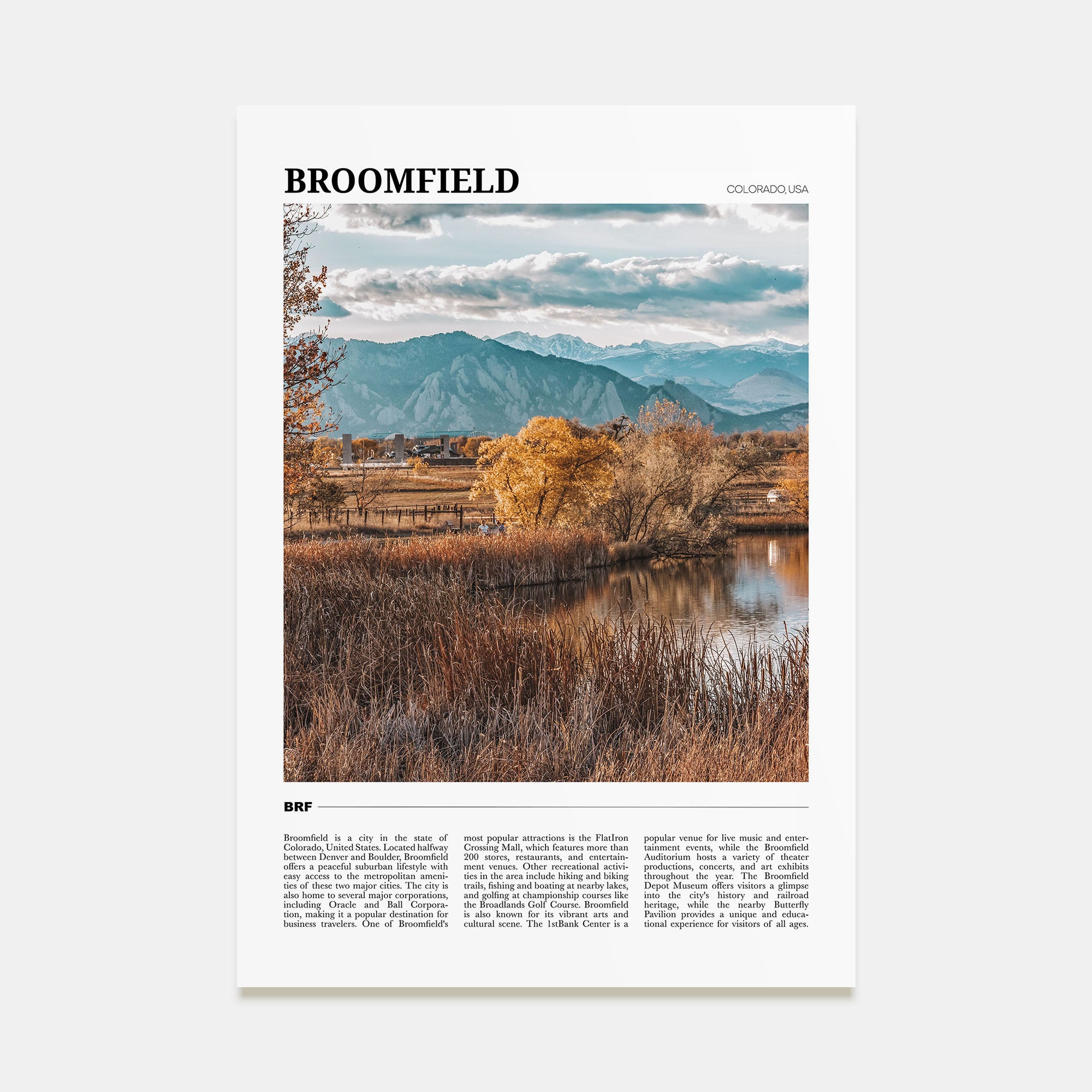 Broomfield Travel Color Poster
