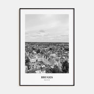 Bruges Portrait B&W Poster