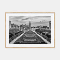 Brussels Landscape B&W Poster