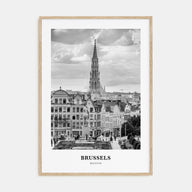 Brussels Portrait B&W Poster