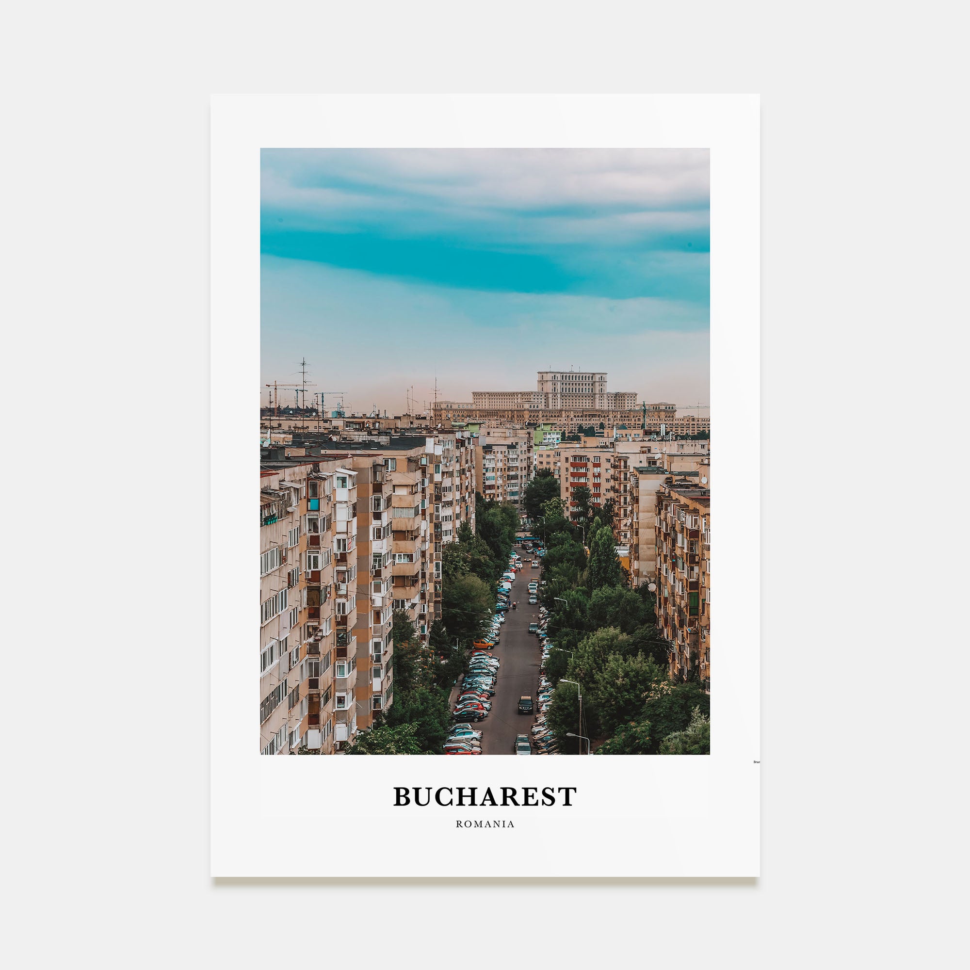 Bucharest Portrait Color No 1 Poster