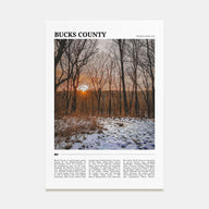 Bucks County Travel Color Poster