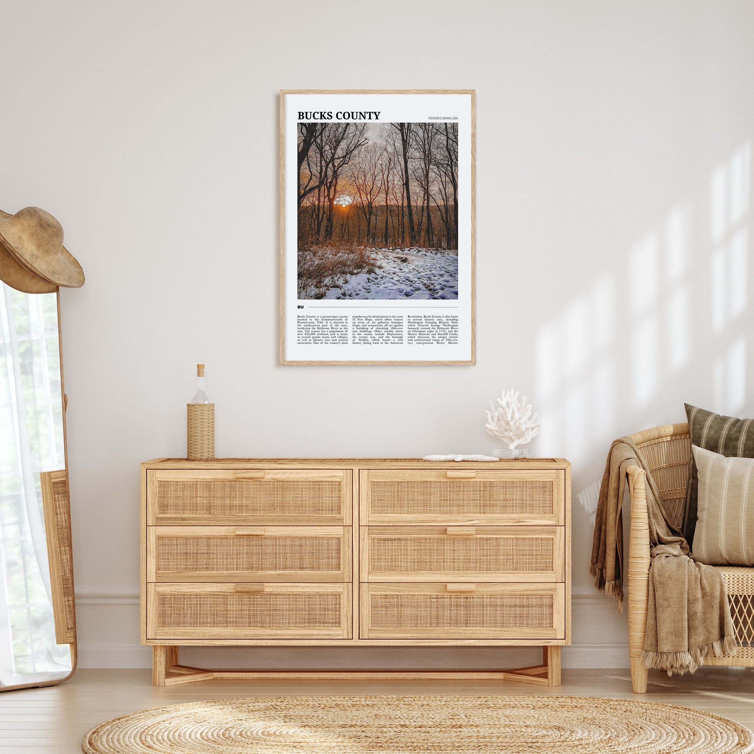 Bucks County Travel Color Poster
