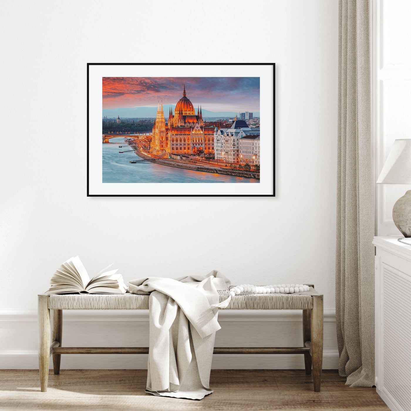 Budapest Landscape Color Poster