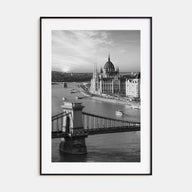 Budapest Photo B&W Poster