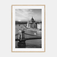 Budapest Photo B&W Poster