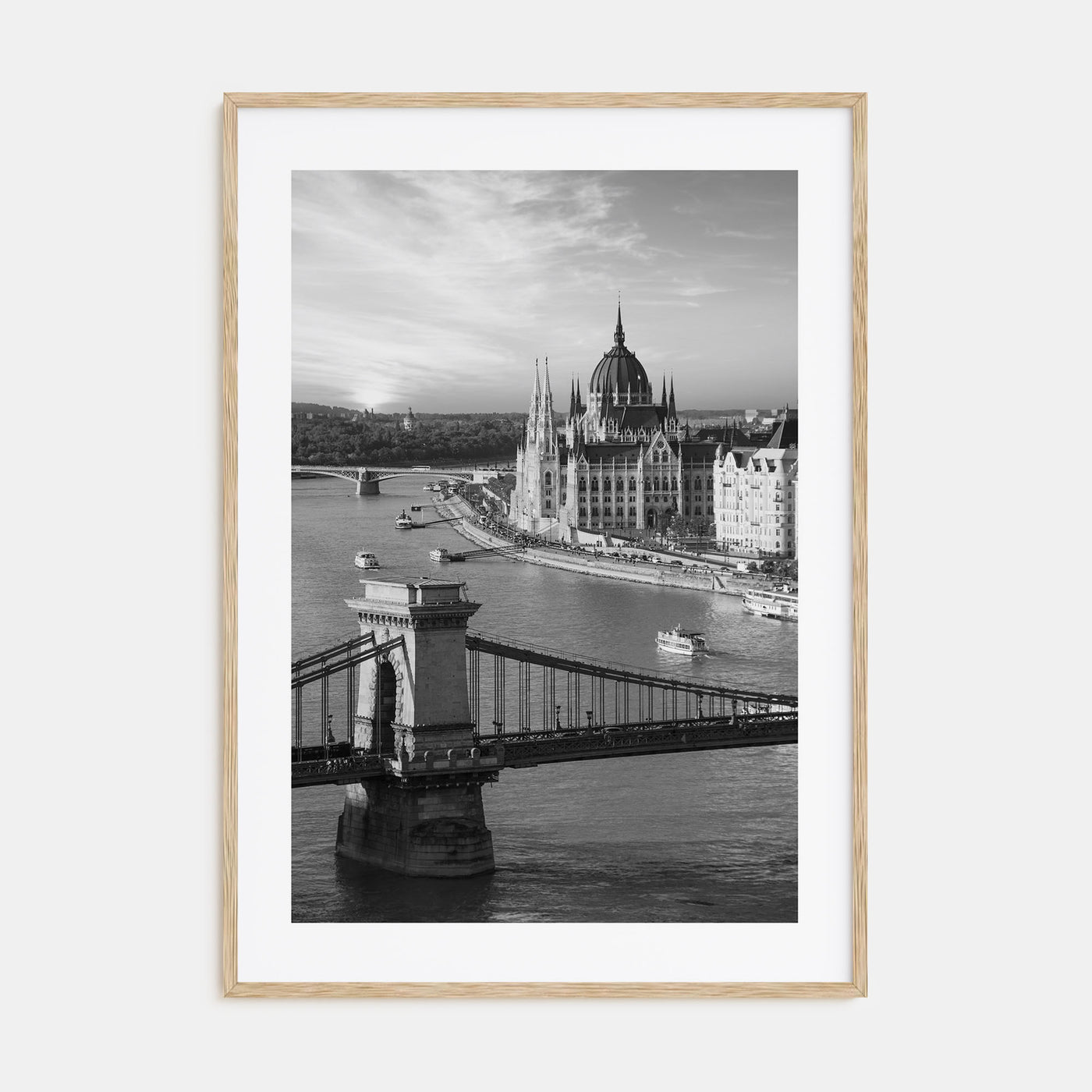 Budapest Photo B&W Poster