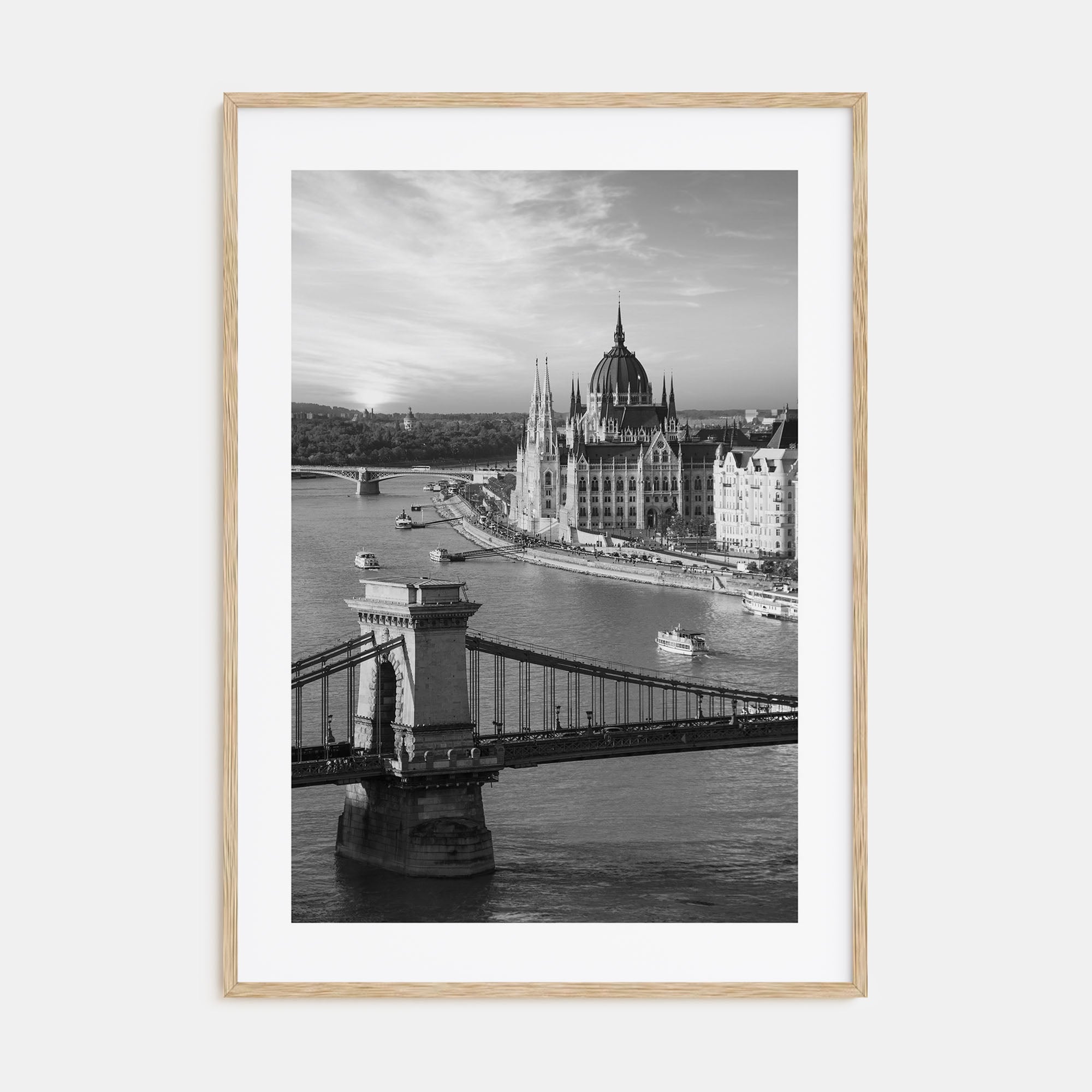 Budapest Photo B&W Poster