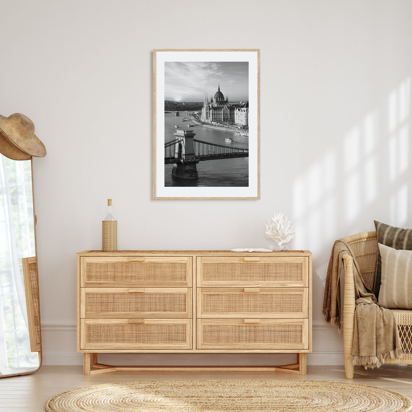 Budapest Photo B&W Poster