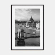 Budapest Photo B&W Poster