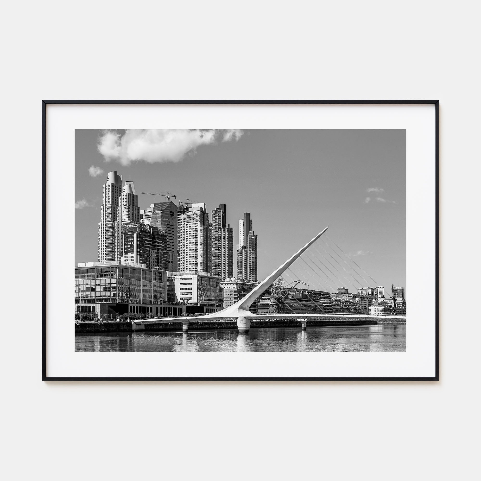 Buenos Aires Landscape B&W Poster