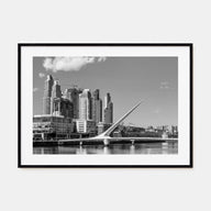 Buenos Aires Landscape B&W Poster