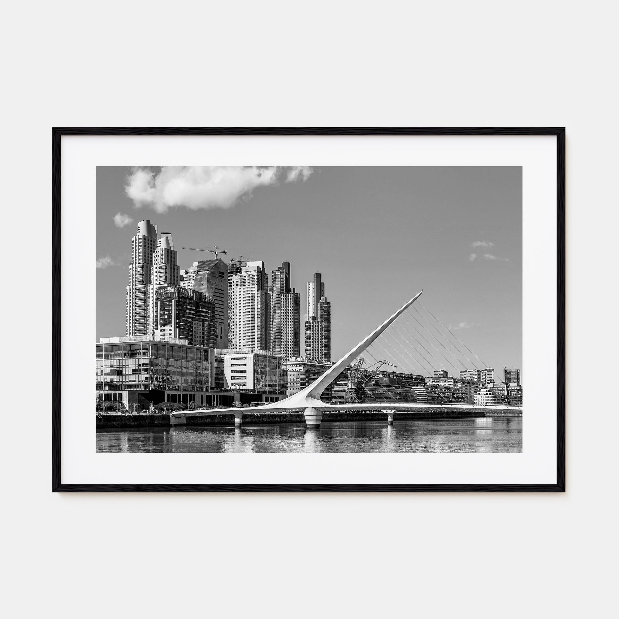 Buenos Aires Landscape B&W Poster