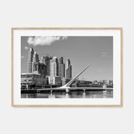 Buenos Aires Landscape B&W Poster