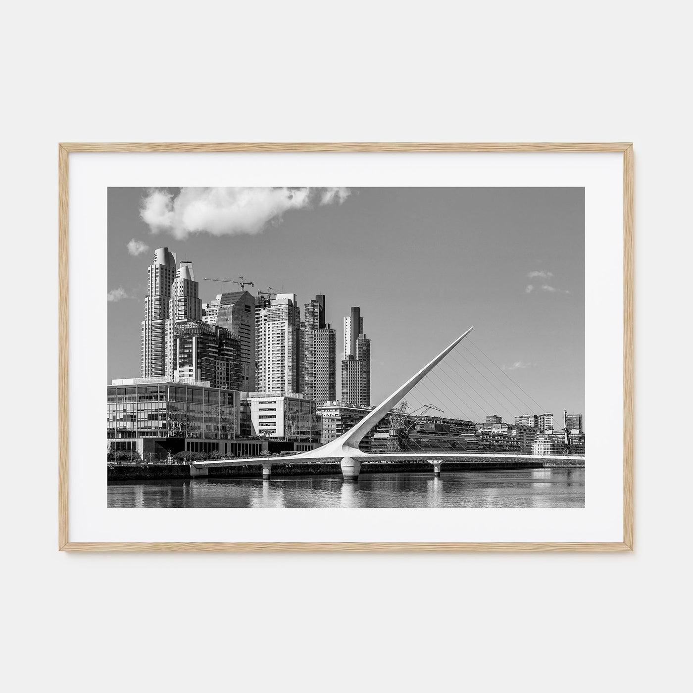 Buenos Aires Landscape B&W Poster
