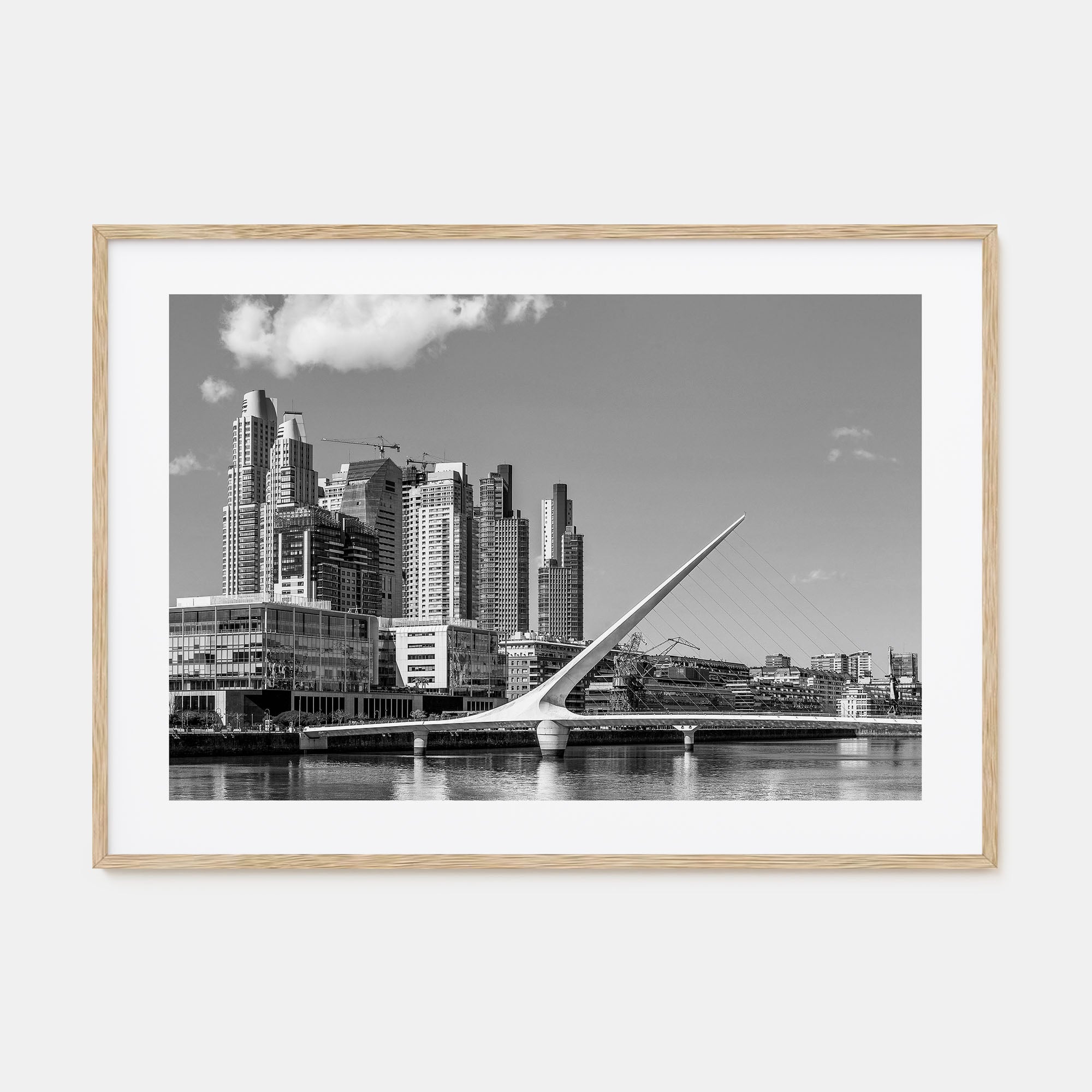 Buenos Aires Landscape B&W Poster