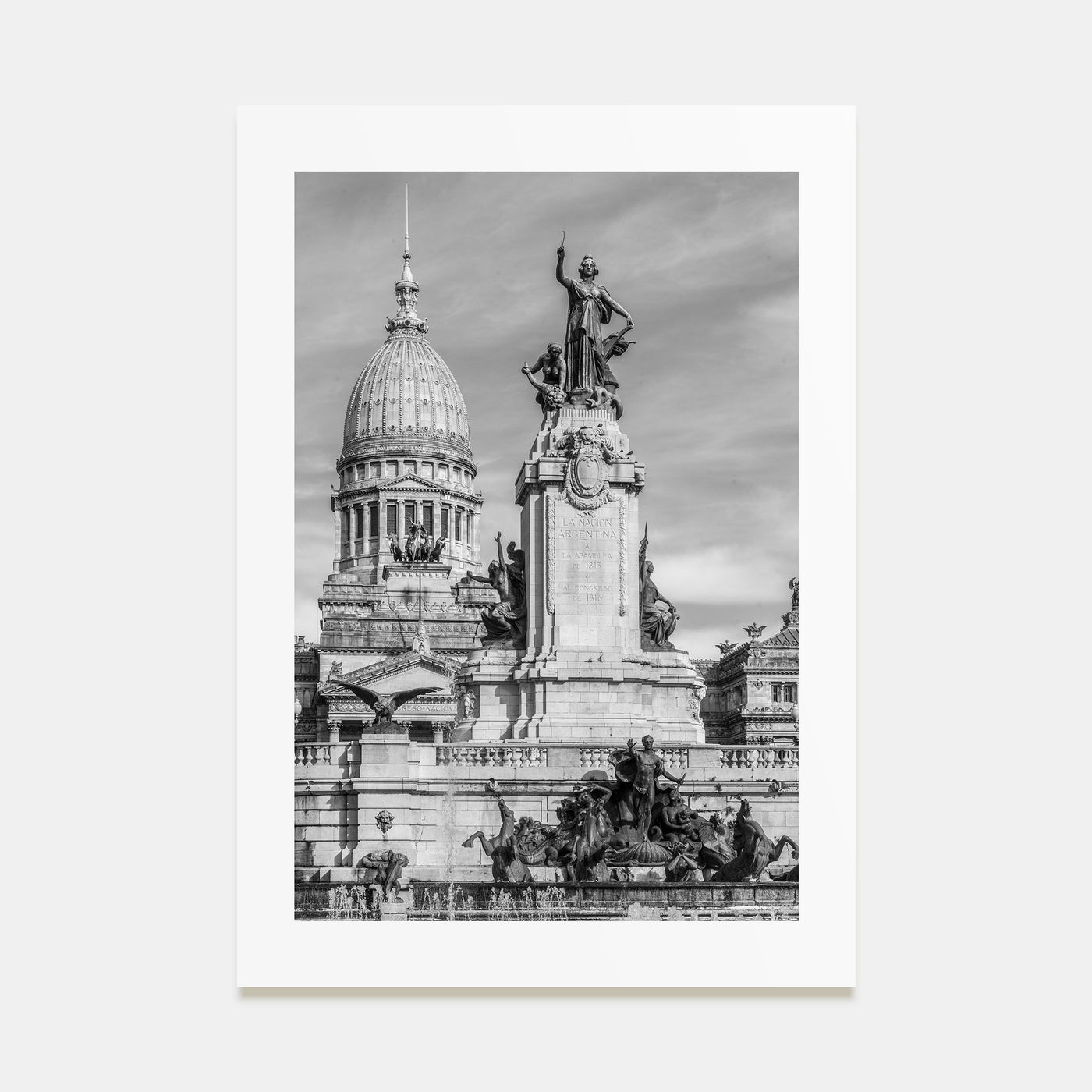 Buenos Aires Photo B&W No 1 Poster