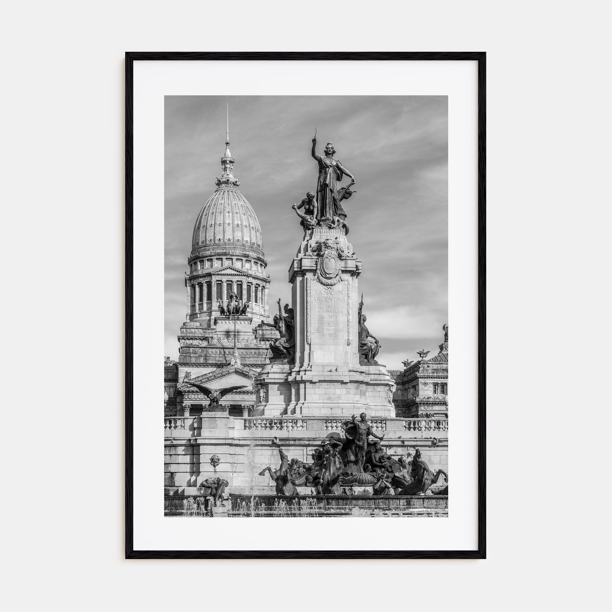 Buenos Aires Photo B&W No 1 Poster