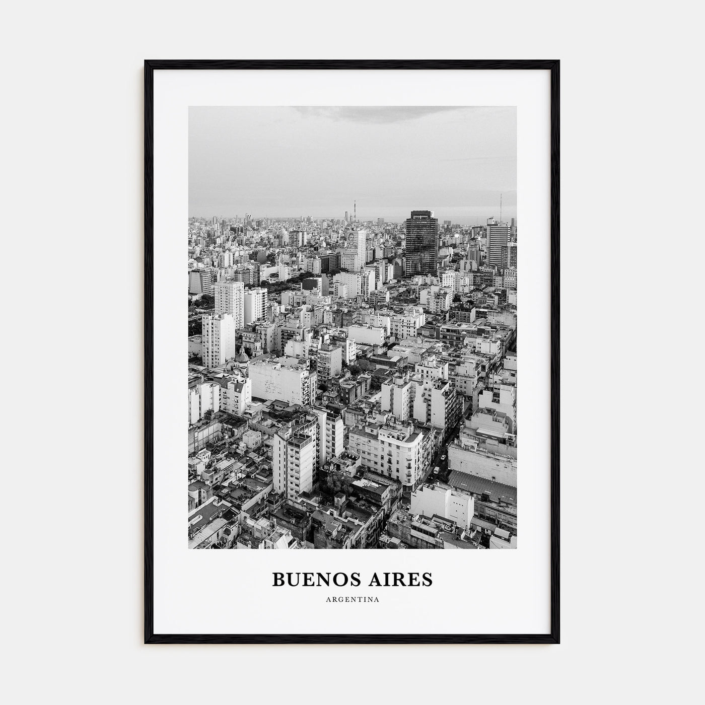Buenos Aires Portrait B&W No 2 Poster