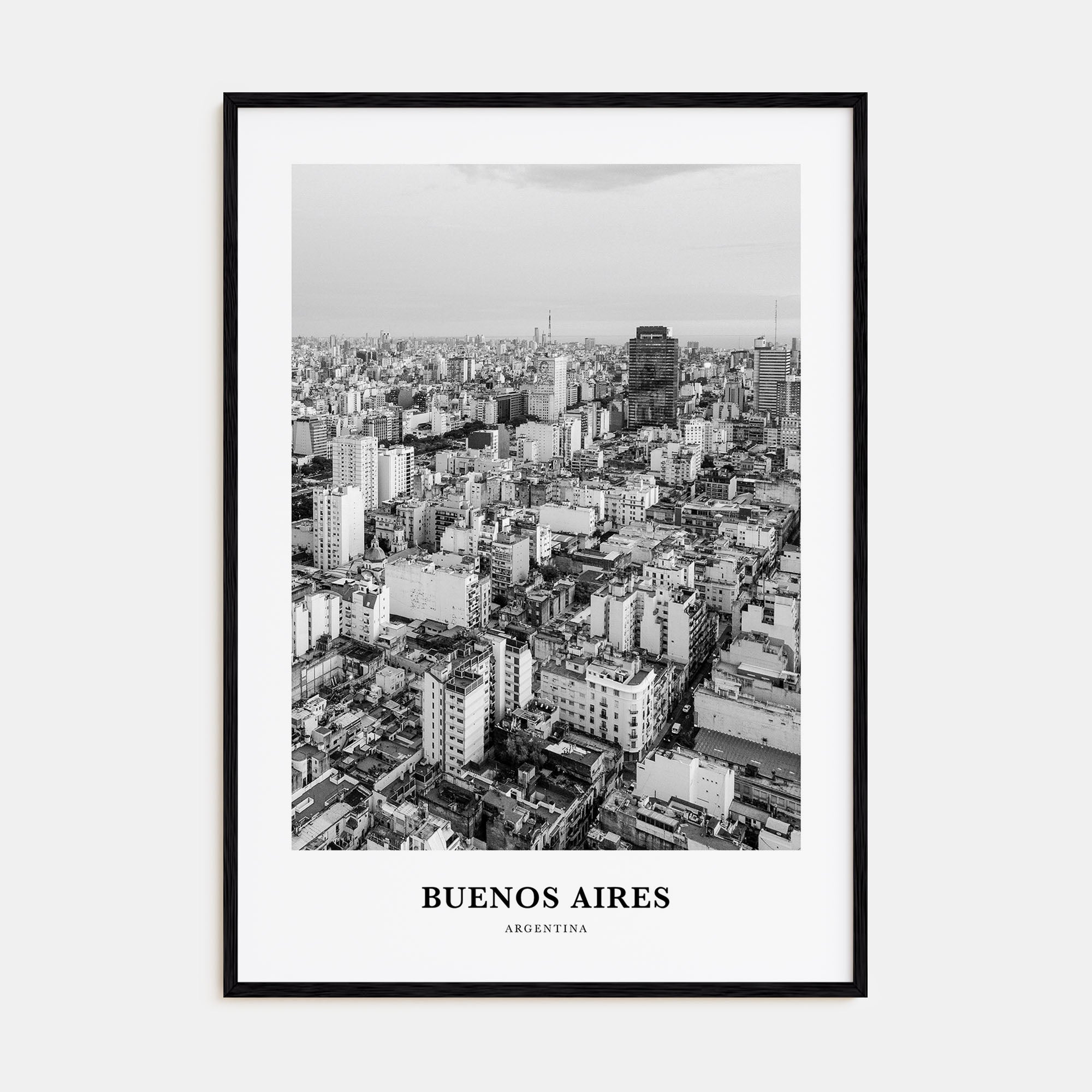 Buenos Aires Portrait B&W No 2 Poster