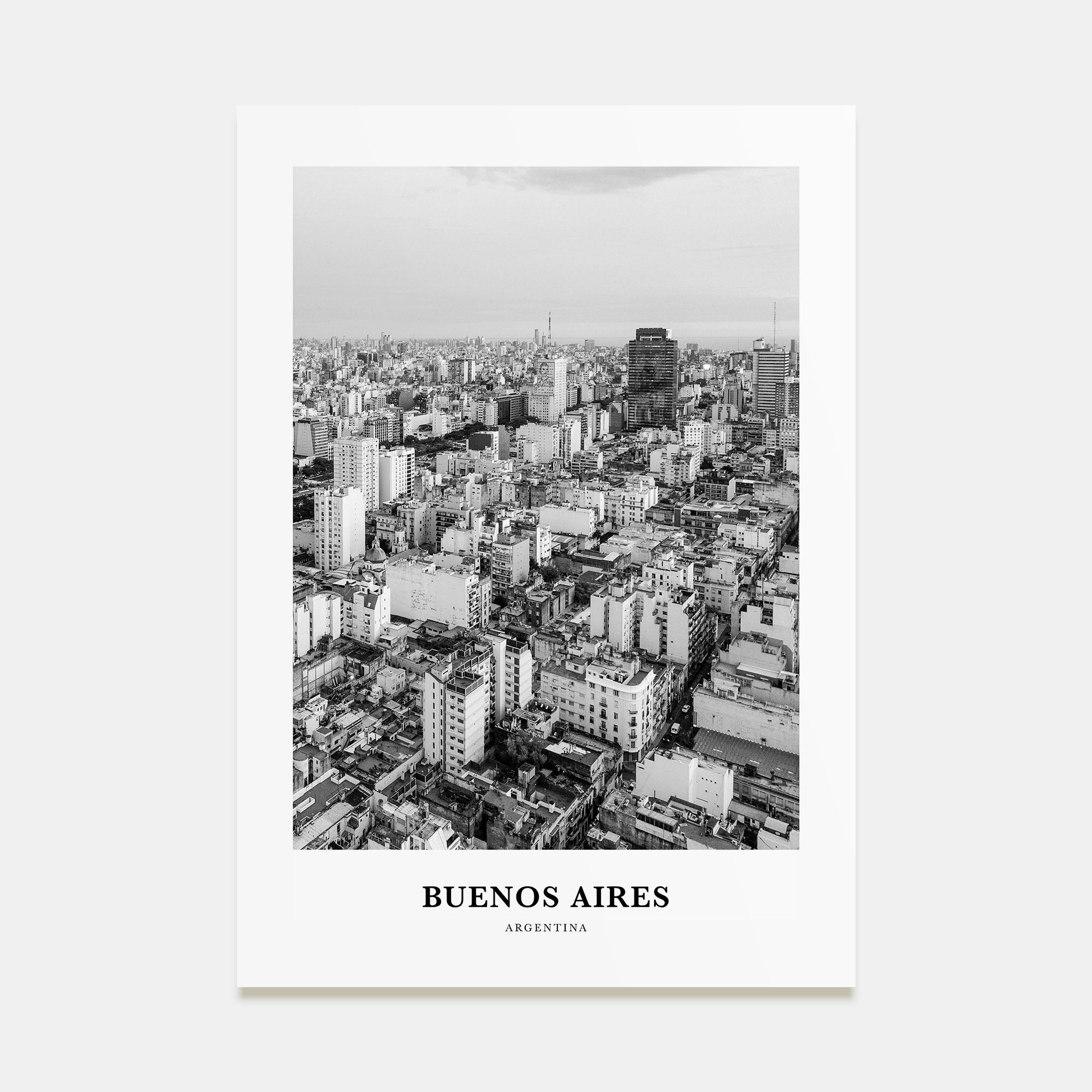 Buenos Aires Portrait B&W No 2 Poster