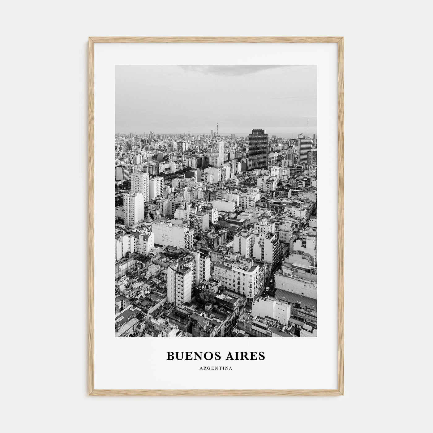 Buenos Aires Portrait B&W No 2 Poster