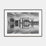 Buffalo Landscape B&W Poster
