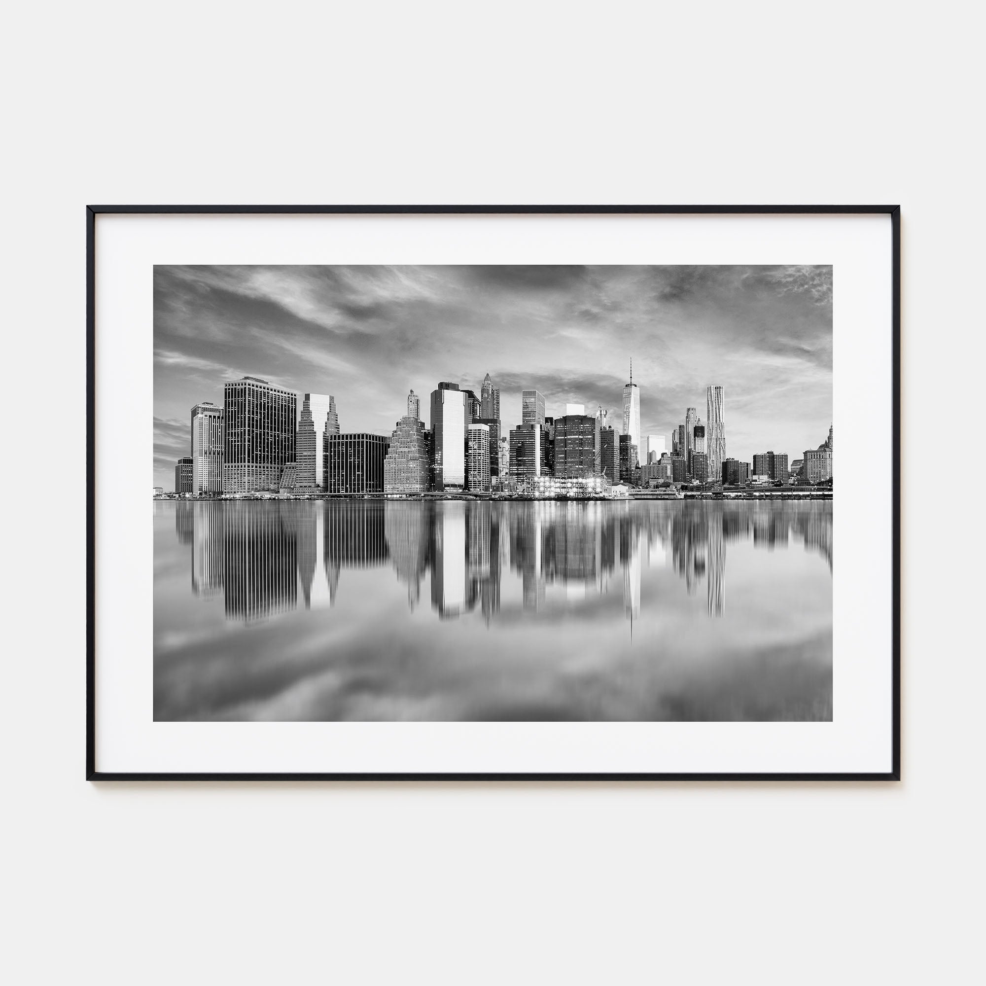 Buffalo Landscape B&W Poster