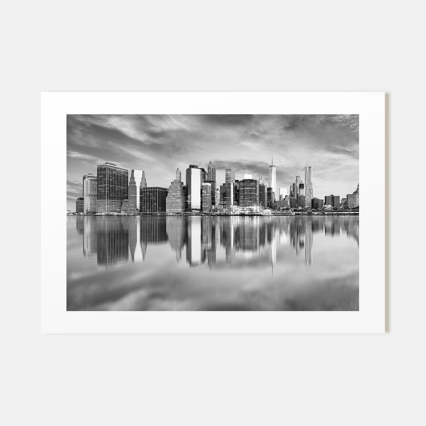 Buffalo Landscape B&W Poster