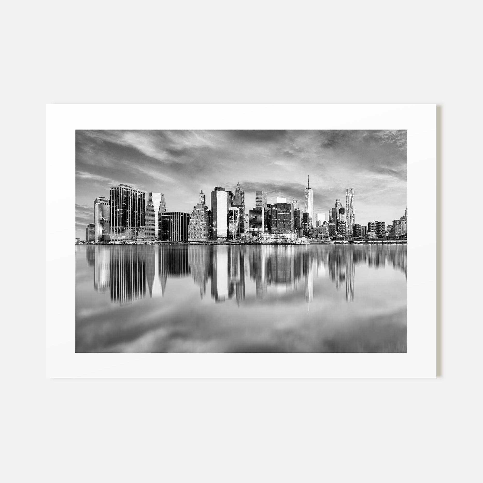 Buffalo Landscape B&W Poster