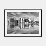 Buffalo Landscape B&W Poster