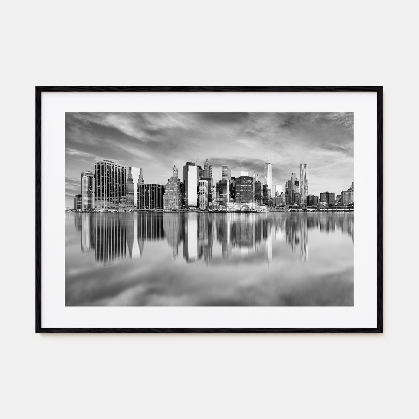 Buffalo Landscape B&W Poster