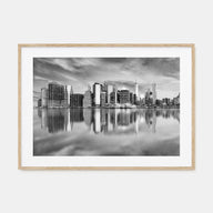 Buffalo Landscape B&W Poster