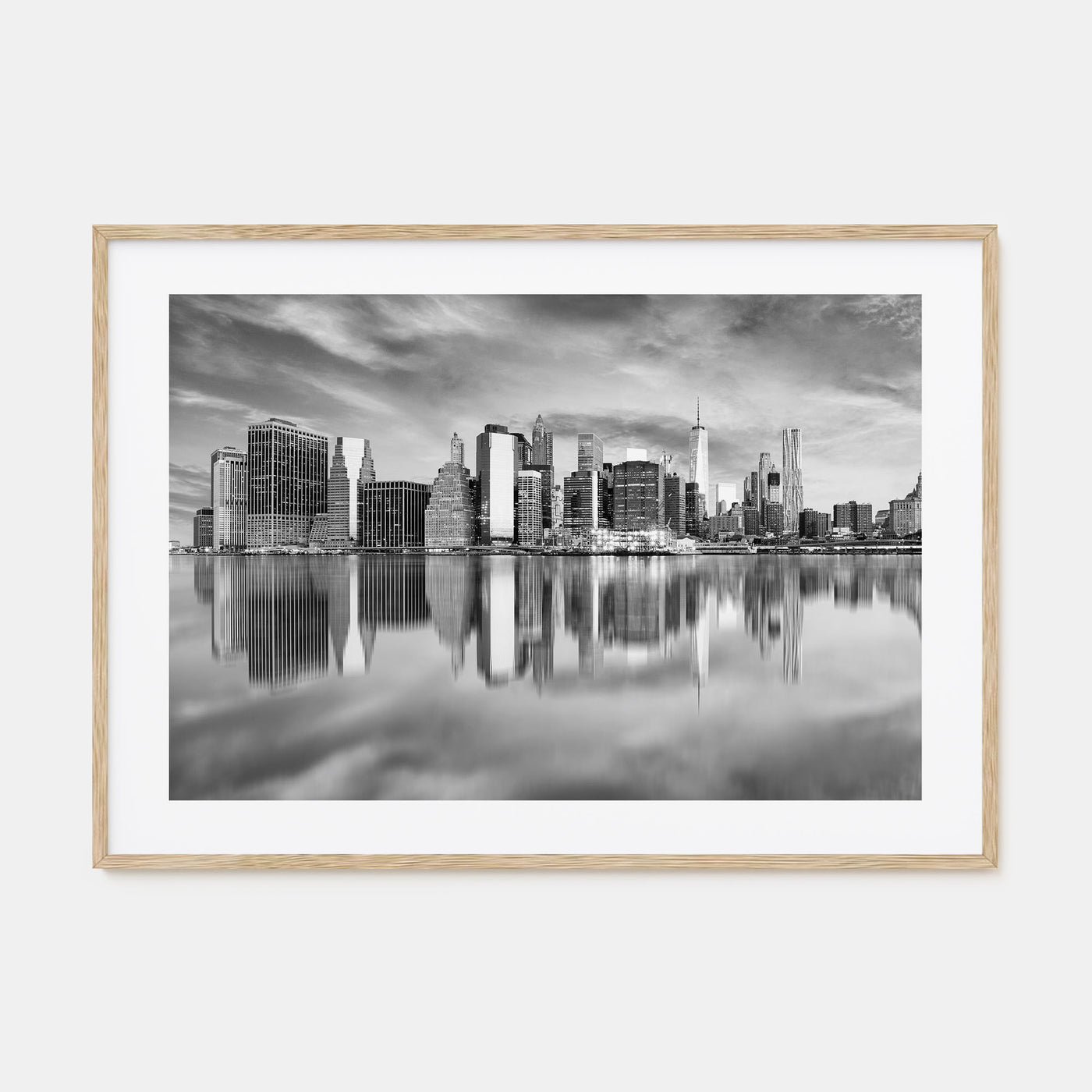 Buffalo Landscape B&W Poster