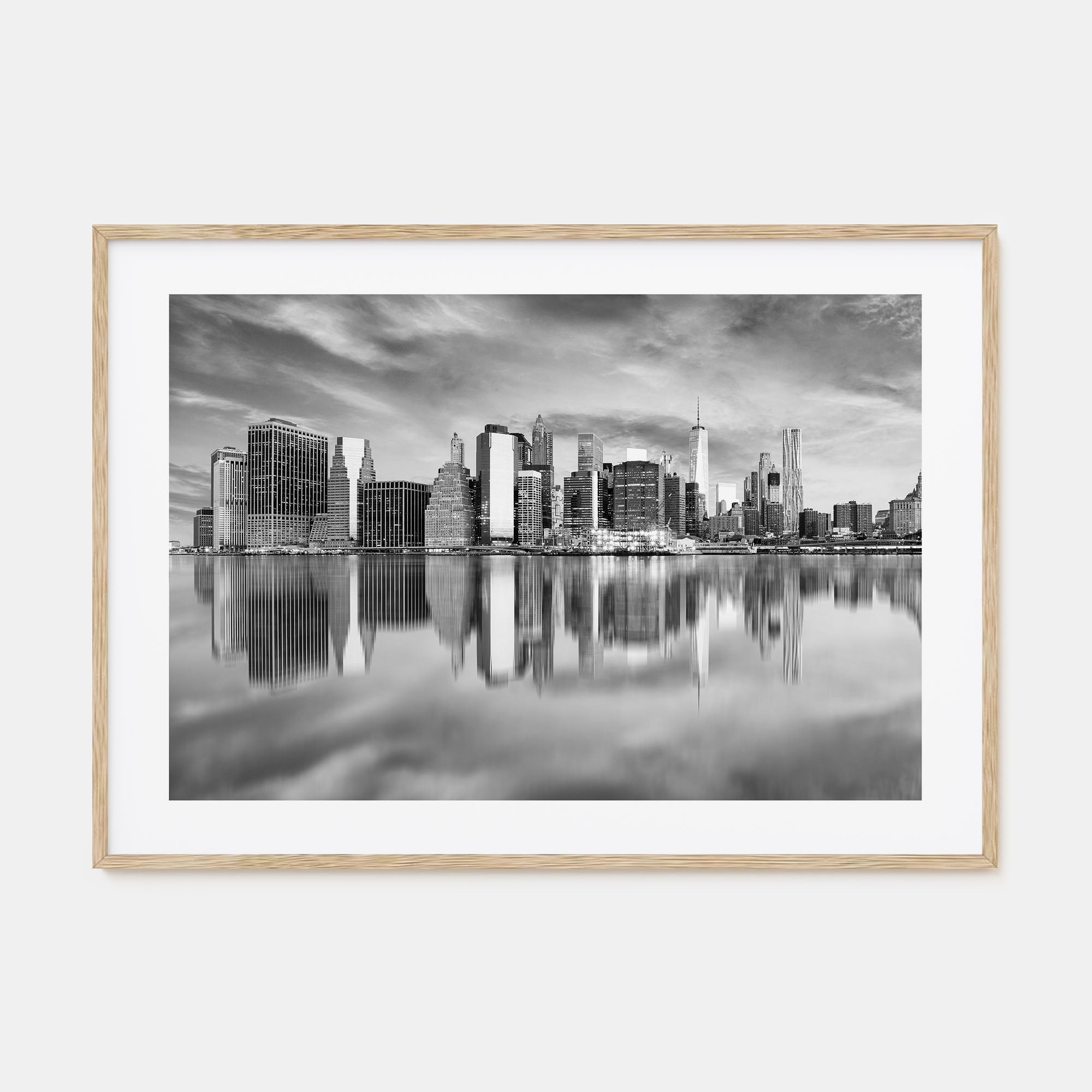Buffalo Landscape B&W Poster
