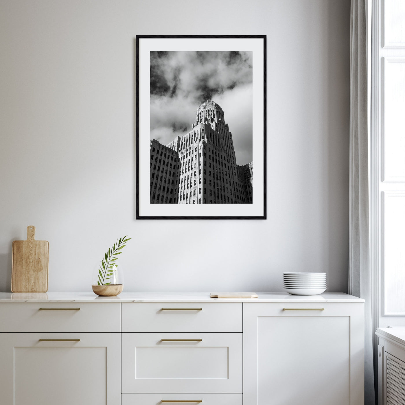 Buffalo Photo B&W No 2 Poster