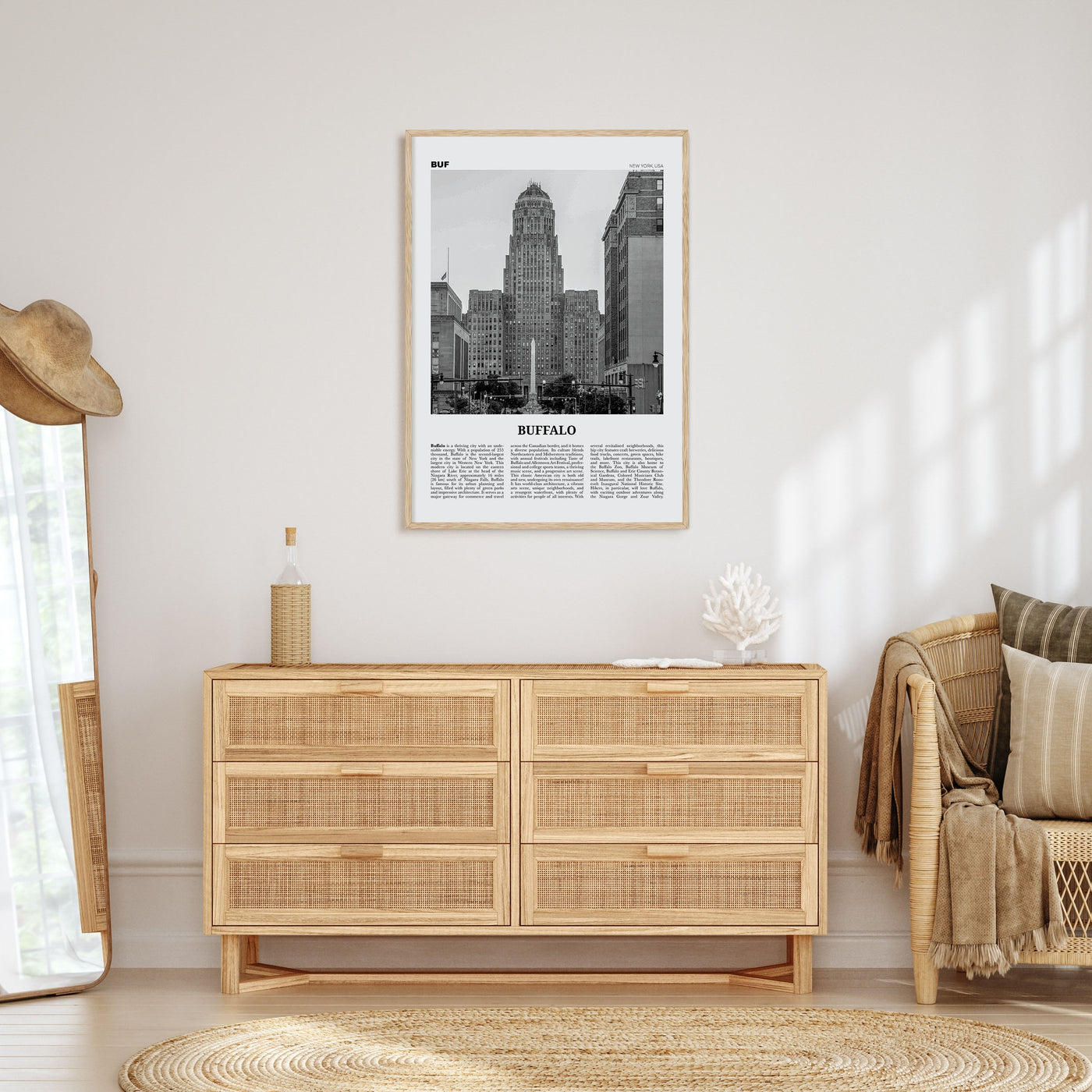 Buffalo Travel B&W No 1 Poster