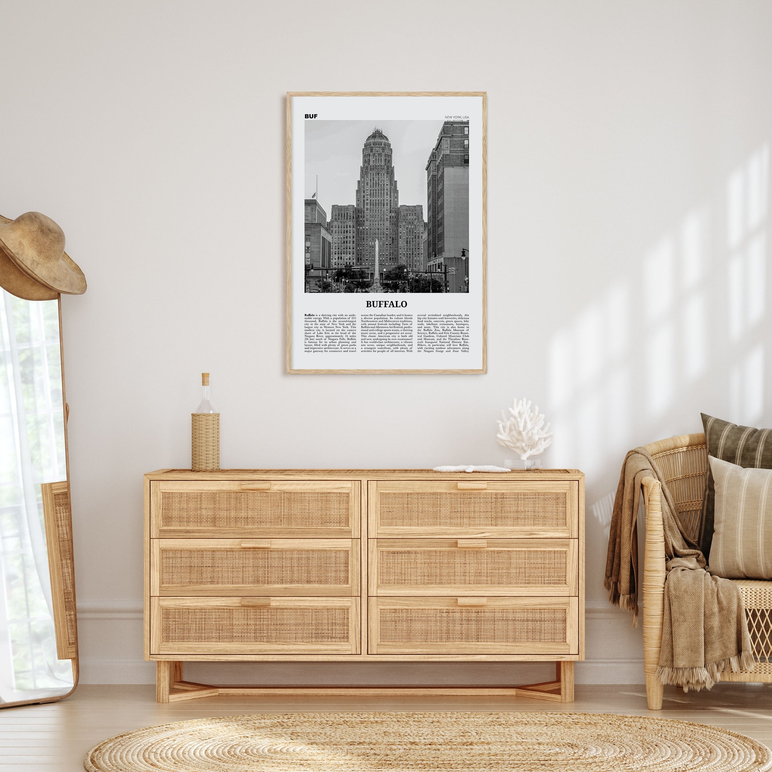 Buffalo Travel B&W No 1 Poster
