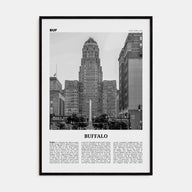Buffalo Travel B&W No 1 Poster