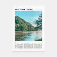 Buncombe County Travel Color Poster