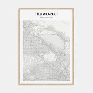 Burbank Map Portrait Poster