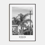 Burbank Portrait B&W No 1 Poster